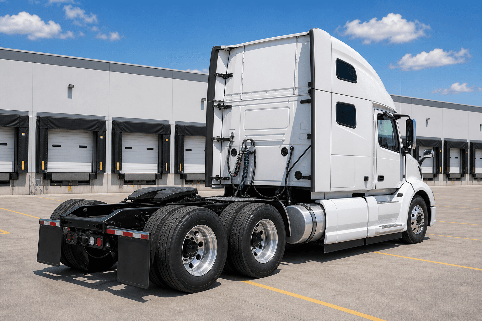 Rear side-right semitruck inspection capture